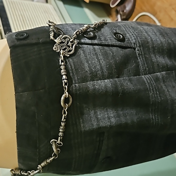 Vintage THE LIMITED Silvertone Ornate Byzantine Design Belt - Picture 2 of 4